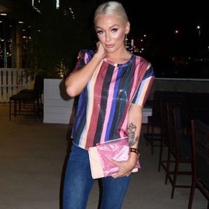 Sequin “Rainbow” Top